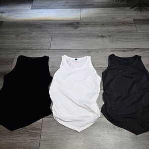 SHEIN Black and Gray Sleeveless Tank Tops